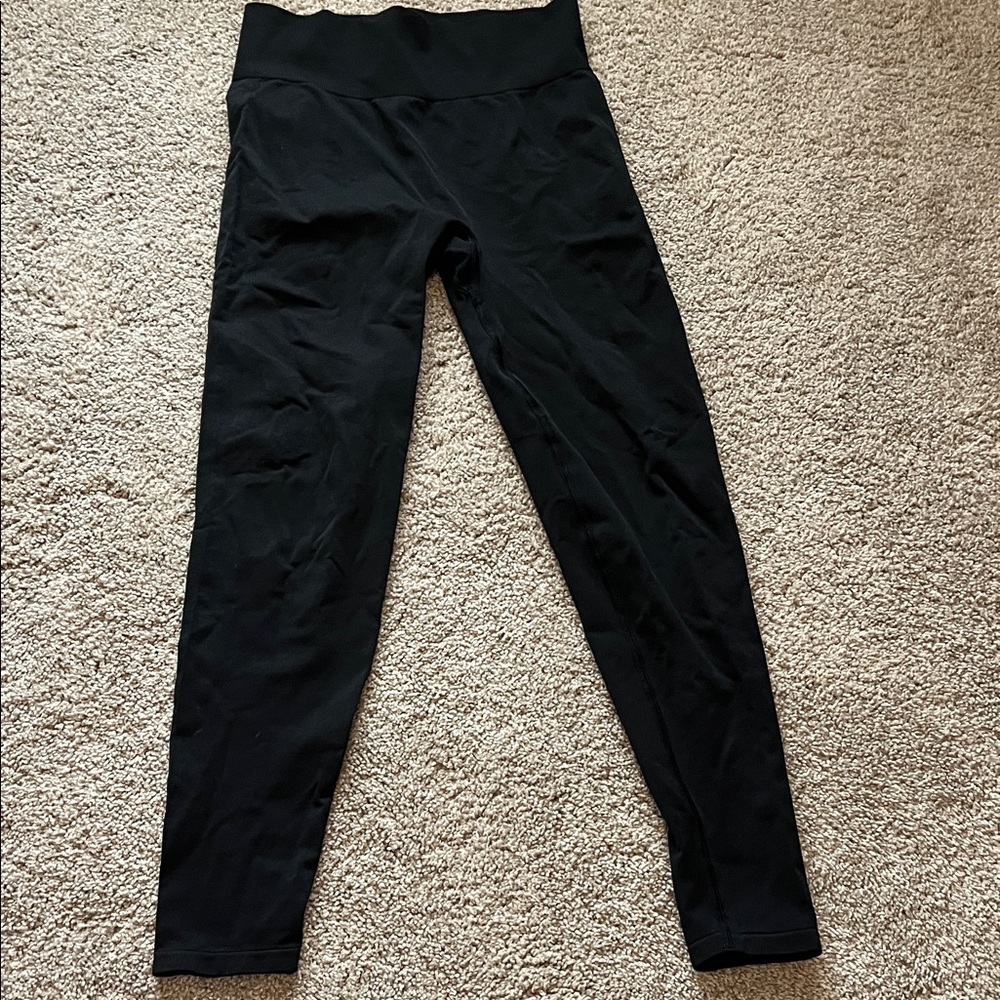 PINK Victoria's Secret Black Seamless Leggings